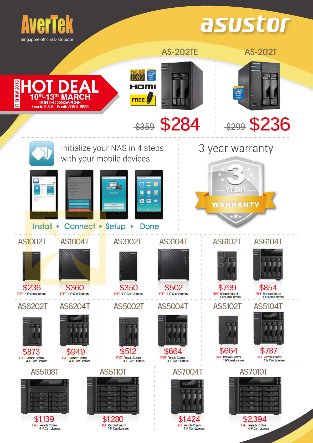 IT SHOW 2016 price list image brochure of ASUS Asustor AverTek NAS