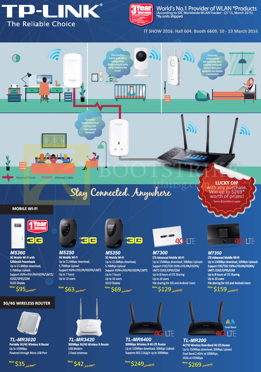 IT SHOW 2016 price list image brochure of Asia Radio TP-Link Networking Mobile Wifi 3G LTE 4G, Wireless Router