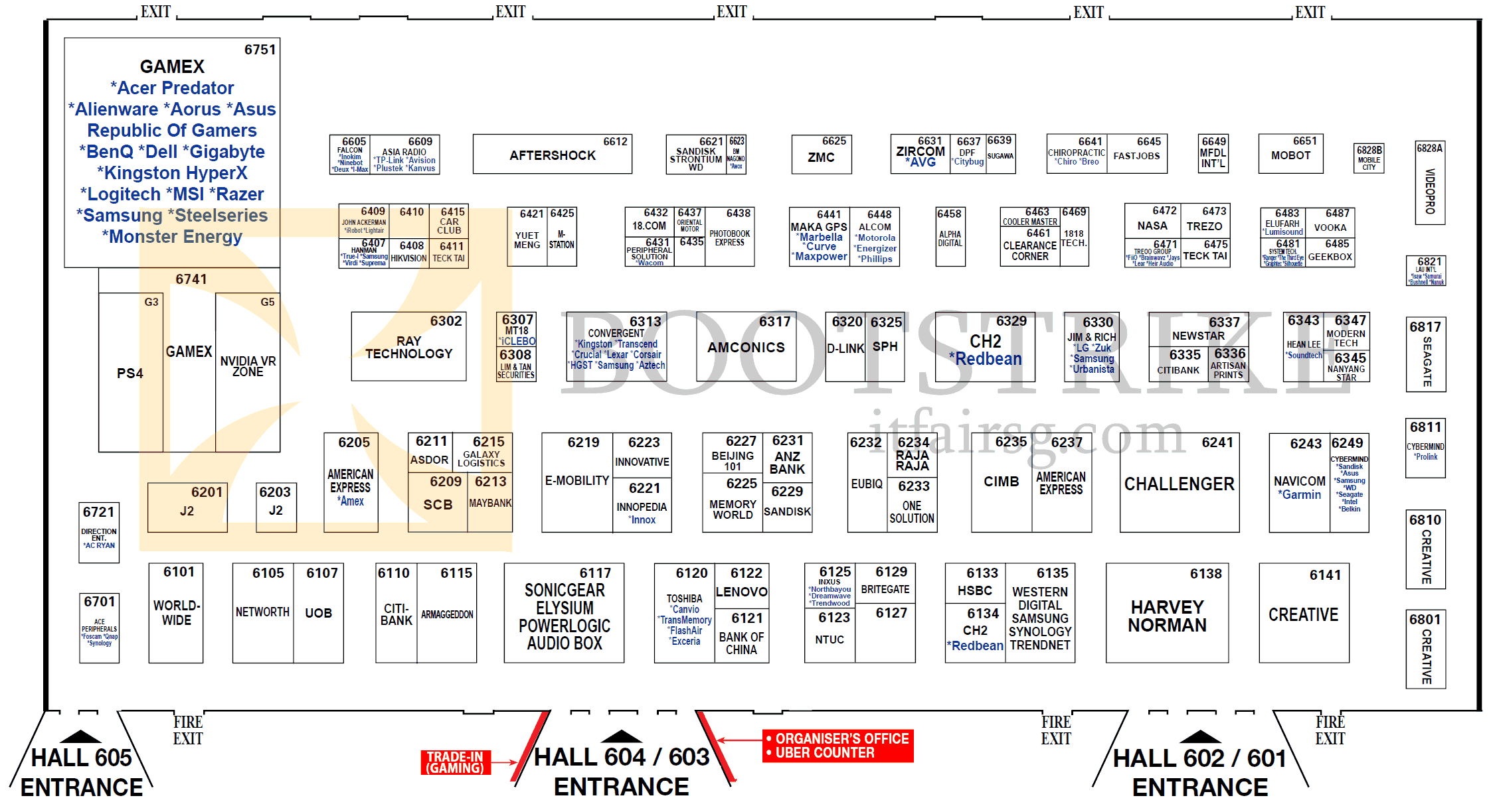 IT SHOW 2016 price list image brochure of Floor Plan Map Level 6, Suntec IT SHOW 2016