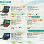 Notebooks Prime Series Aspire E14, E15, V15