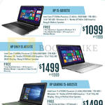 Newstead Notebooks 15-AB102TX, Envy 15 AE117TX, Gaming 15-AK025TX