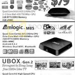 Xiaomi TV Box, Amlogic M8s, Ubox Gen 2