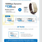 Business Fibre Broadband 138.00 100Mbps Dynamic, Static 190.00 10Mbps, 320.00 50Mbps, 458.00 100Mbps, 53.00 Sip 5 Trunk