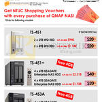 Qnap NAS NTUC Vouchers, TS-451, Plus, TS-453A