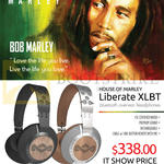 Treoo Headphones House Of Marley Liberate XLBT Midnight, Saddle