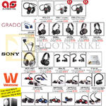 Treoo Headphones, Earphones, AKG, Aurosonics, Grado, Sony, Westone, K451, K452, ASG-2.5, 1, EGrado, SR60e, 80e, MDR-1ABT, 1RNC MK2, UMPRO10