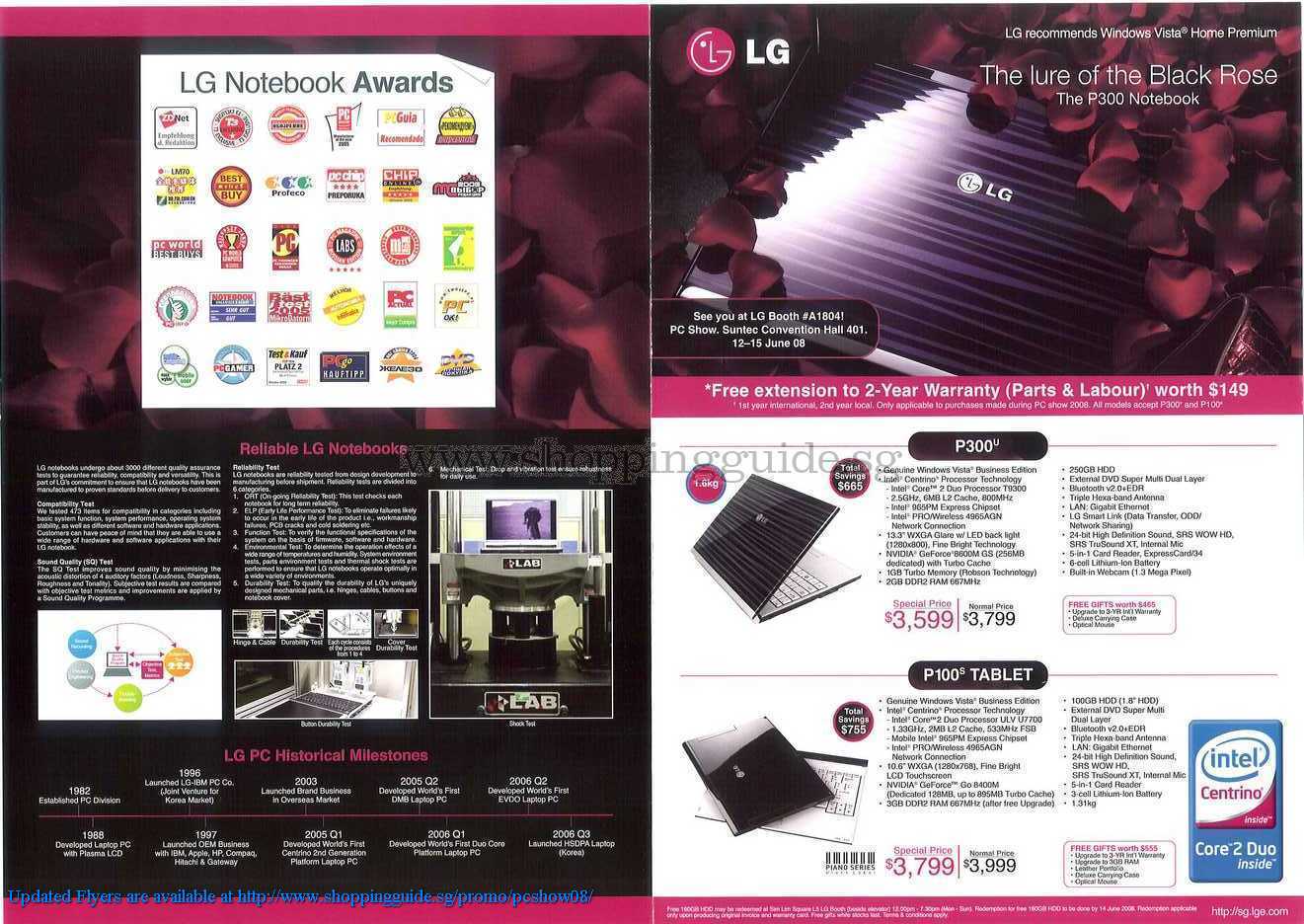 PC Show 2008 price list image brochure of LG ShoppingGuide.SG-PcShow08-089