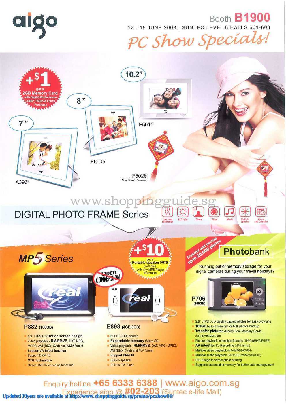 PC Show 2008 price list image brochure of Aigo ShoppingGuide.SG-PcShow08-018