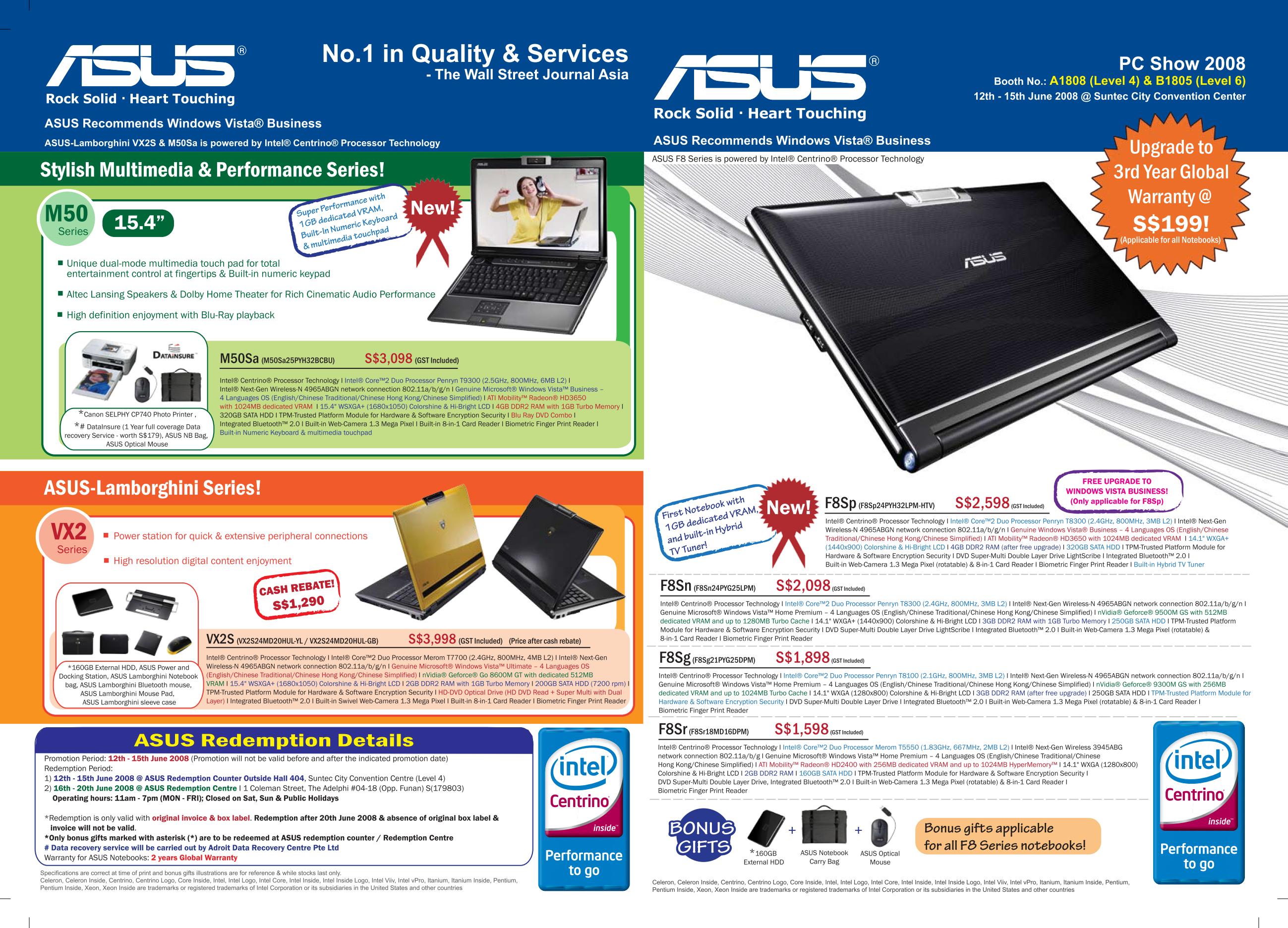 PC Show 2008 price list image brochure of Asus Notebooks Front.pdf 01