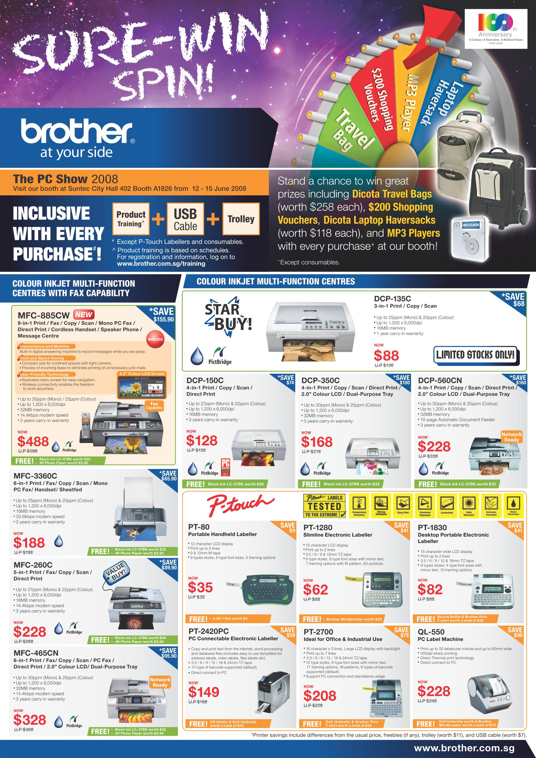 PC Show 2008 price list image brochure of Brother Printers Show.pdf 01