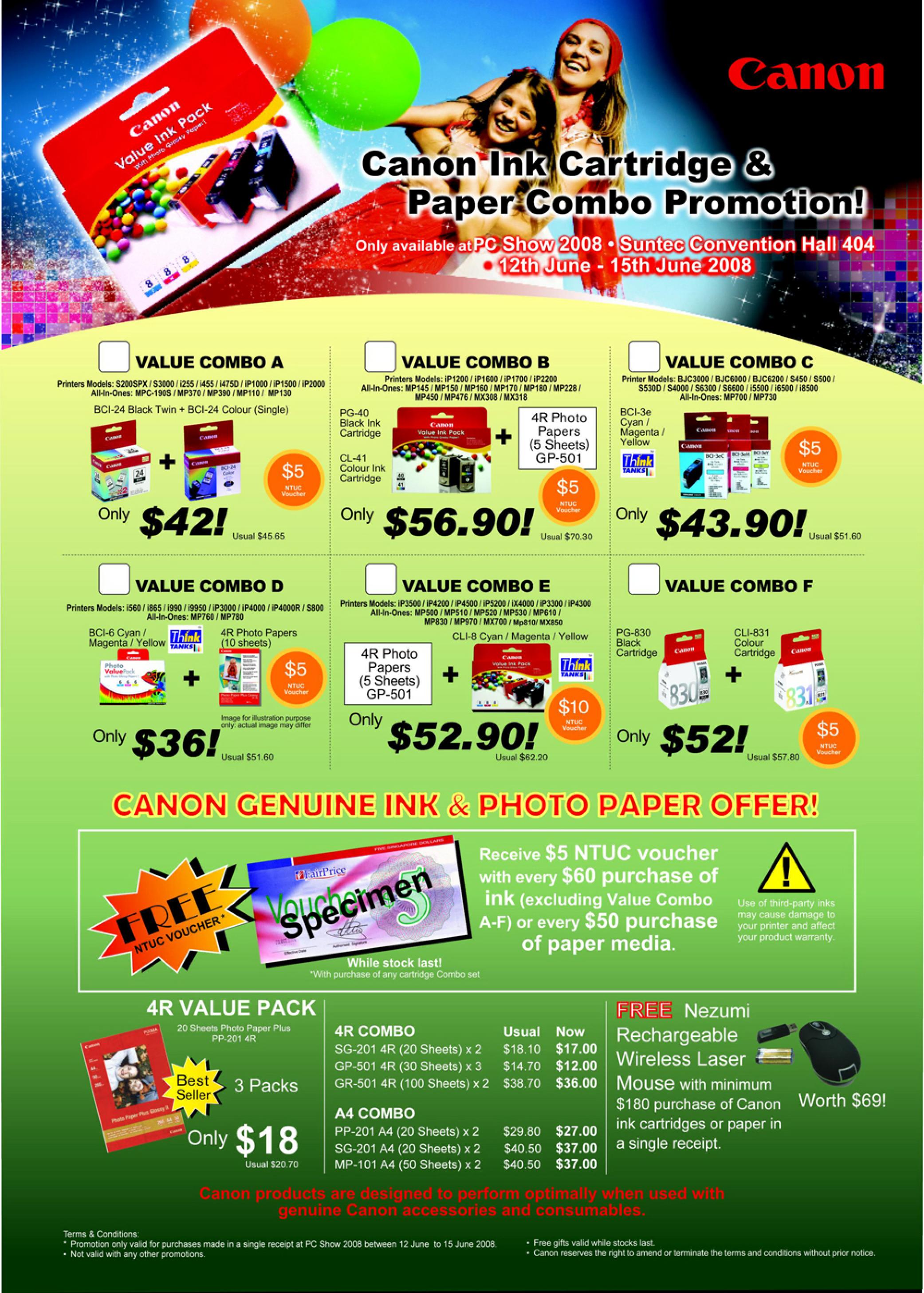 PC Show 2008 price list image brochure of Canon Consumables.pdf 01