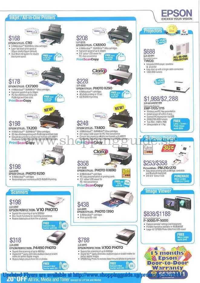 PC Show 2008 price list image brochure of Epson ShoppingGuide.SG-PcShow08-137