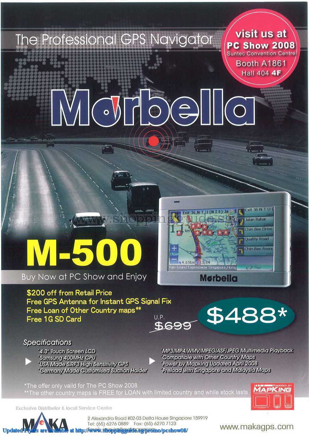 PC Show 2008 price list image brochure of Maka Morbella ShoppingGuide.SG-PcShow08-015