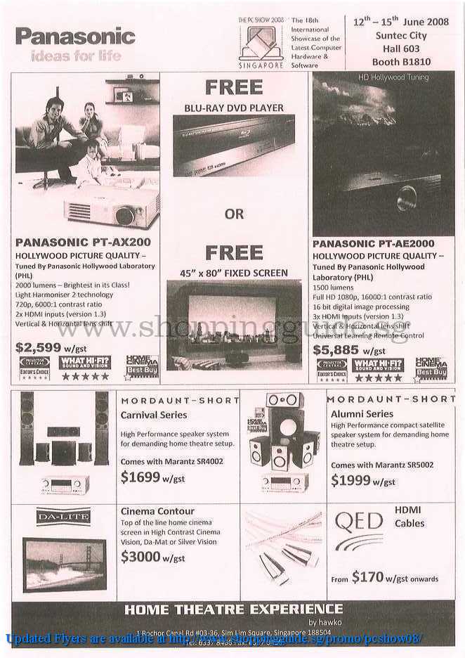 PC Show 2008 price list image brochure of Panasonic ShoppingGuide.SG-PcShow08-180