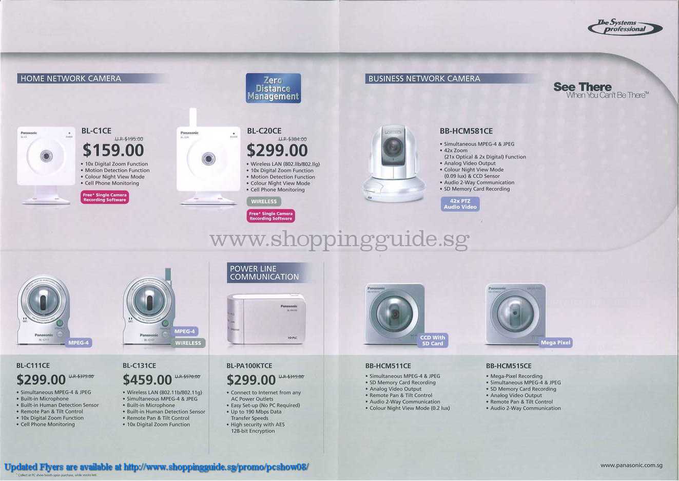 PC Show 2008 price list image brochure of Panasonic Camera Powerline ShoppingGuide.SG-PcShow08-100