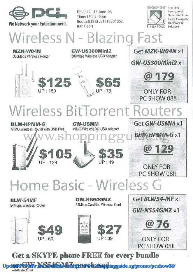 PC Show 2008 price list image brochure of Pci ShoppingGuide.SG-PcShow08-036