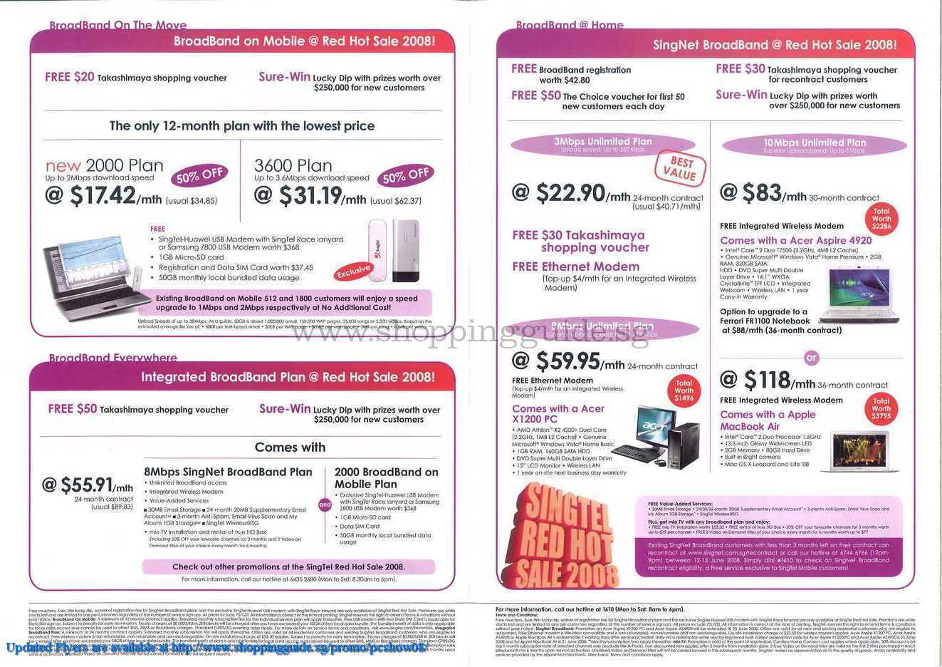 PC Show 2008 price list image brochure of Singnet ShoppingGuide.SG-PcShow08-121