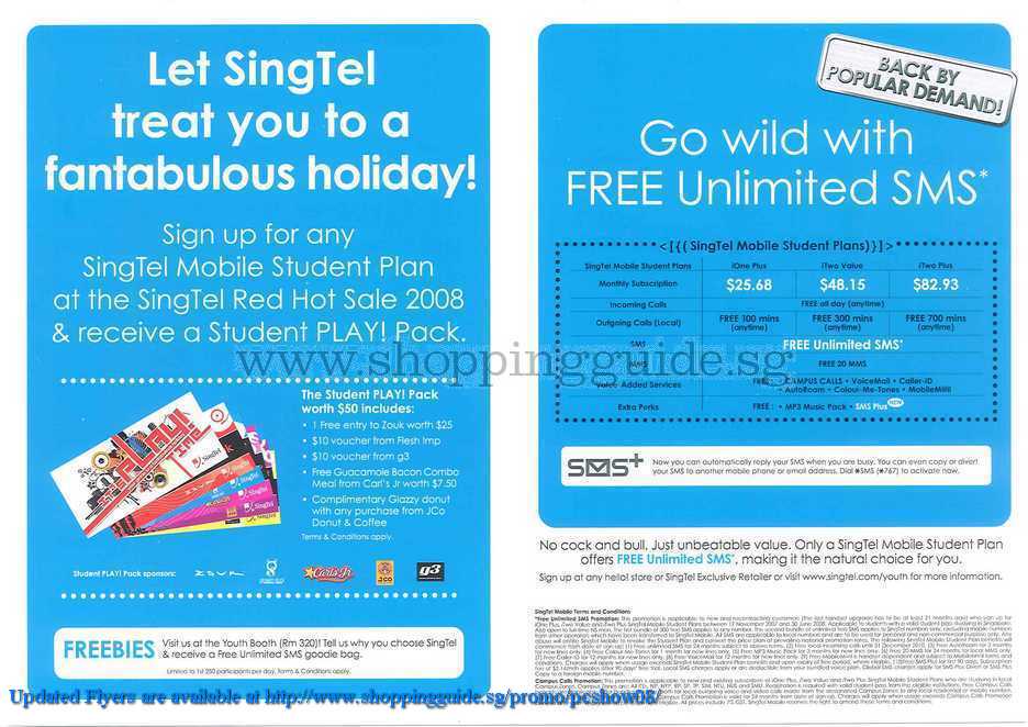 PC Show 2008 price list image brochure of Singtel ShoppingGuide.SG-PcShow08-149