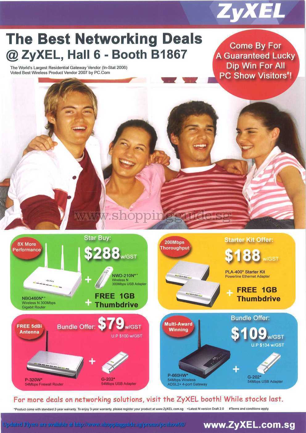 PC Show 2008 price list image brochure of Zyxel ShoppingGuide.SG-PcShow08-007