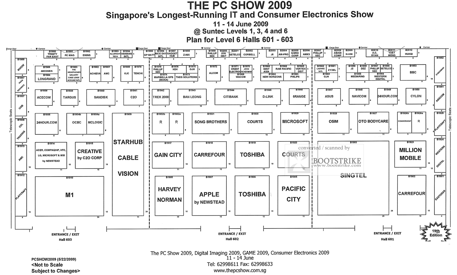 PC Show 2009 price list image brochure of Floor Plan Map Level 6