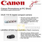 Ixus 110 IS Legria HF200 Promotion