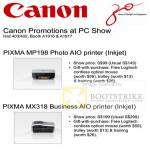 Pixma Photo MP198 BusinessMX318 AIO Inkjet Printer Promotion