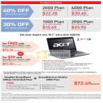 Singnet Broadband On Mobile BBOM Acer Aspire One Ultra Slim A0531h