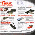 Trek DivaDrive SSD ThumbDrive Mini AES Tuner Compression