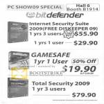 Bitdefender Promotion Internet Security Suite GameSafe Total Security 2009