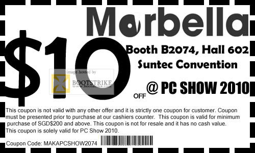 PC Show 2010 price list image brochure of Maka Marbella GPS Coupon