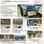 Doron GPS E4301 Mapking USB Mini Lamp Fan MFL 507 508 503 Stereo Speaker Earphone