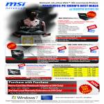 MSI Notebooks X360 X400 7300 9600 Wind Top AE2220 Trade In