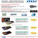 MSI VGA Graphic Cards N480GTX M2D15 N470GTX M2D12 N465GTX M2D1G