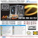 Seasonic M12D 750W 850W Power Supply PSU