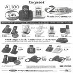 Siemens Gigaset AL280 C380 C590 E360 SL780 AL180 A580 A580IP Euroset 5010 5020