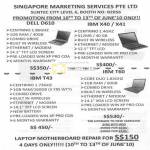 Services Notebooks Dell D610 IBM X40 IBM T43 T60