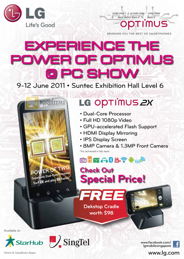 PC Show 2011 price list image brochure of LG Mobile Phone Optimus 2X Smartphone Dual Core GPU