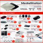 MediaStation External DVD Accessories Mouse LED Bluetooth Wireless USB Hub Keypad IPad Case Earphone Card Reader