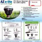 Aztech AZ E-Lite LED Lights Azcend Globe Bulb Surface Mounted Hourly Special Azpire Candle Spot Azcend