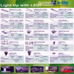 Aztech AZ E-lite LED Lightings Specifications Azpire Azpress Azcend Azis Azcess Azpand Azcel Azence