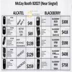 Mobile Phones Alcatel OT-305 355D 710D 802 980 Blackberry 8520 Curve 9300 3G 9780 Bold 9800 Torch