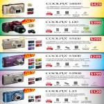 Digital Cameras Coolpix S8100 L120 S5100 S3100 S2500 L23