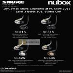 Shure Earphones SE215 SE315 SE425 SE535 GrandTech