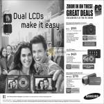 Samsung Digital Cameras Mirrorless Interchangeable Lens NX11 ST700 Dual LCDs Camcorder HMX-Q10