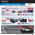 Sony Digital Cameras Cybershot DSC WX7 NEX-5D HDR PJ10 Handycam Camcorder Exmor