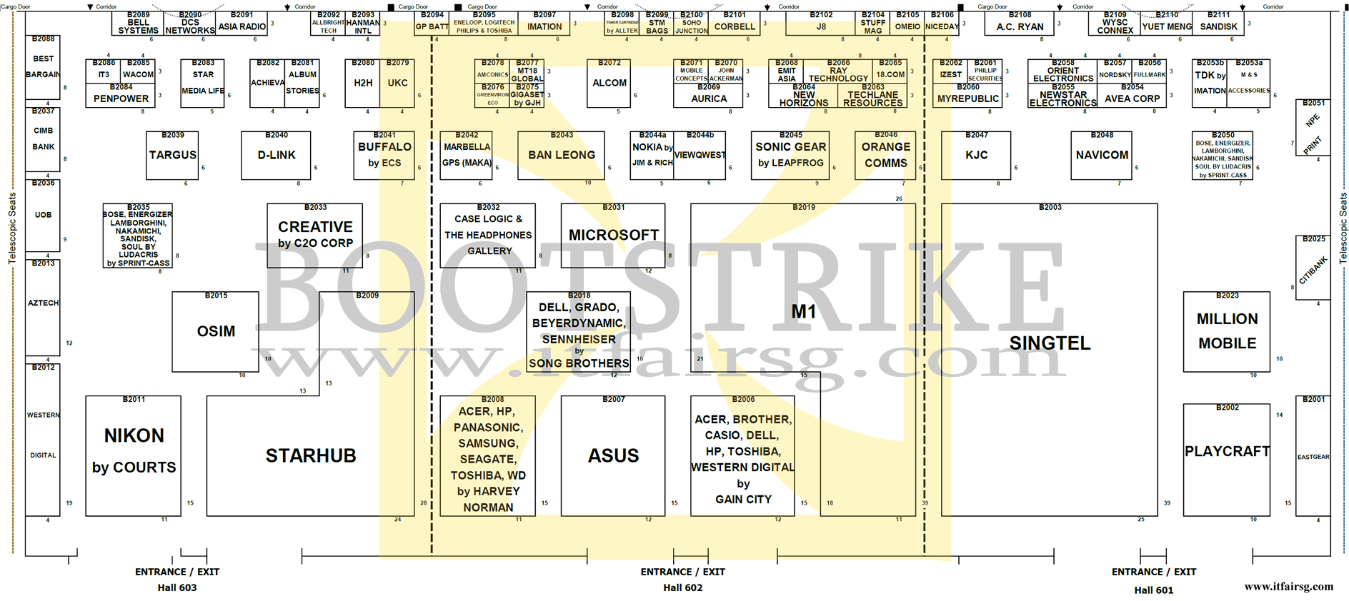 PC SHOW 2012 price list image brochure of Floor Plan Map Suntec Level 6