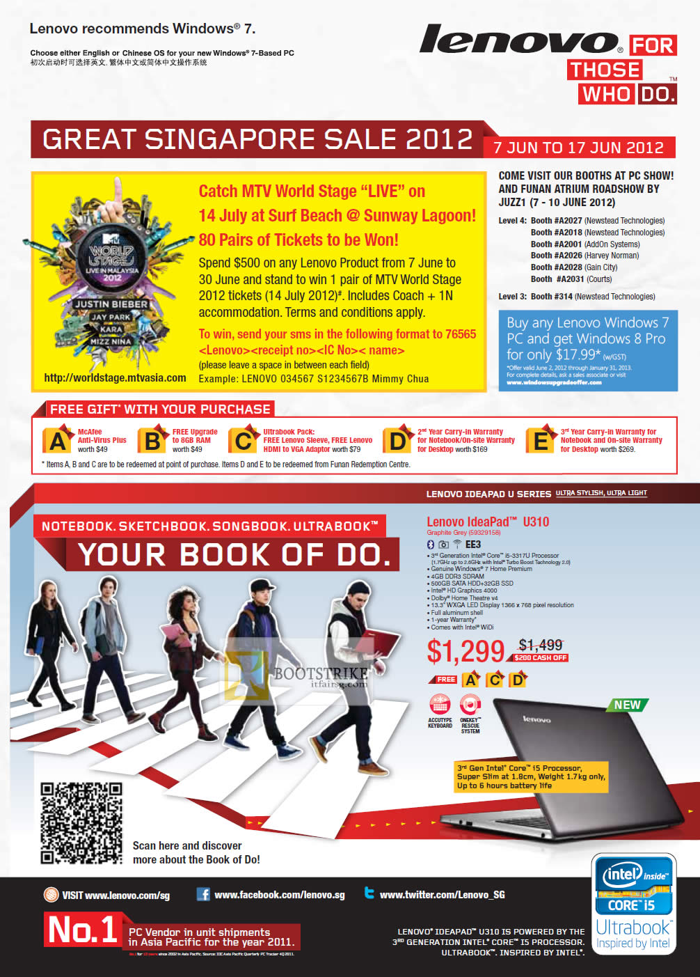 PC SHOW 2012 price list image brochure of Lenovo Notebooks IdeaPad U310 Ultrabook 59329158