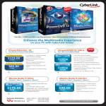 Cyberlink PowerDirector 10, PowerDVD 12 Ultra, Media Suite 9 Ultra, Media Suite 9 Centra Software