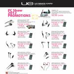 Ultimate Ears TripleFi 10, 600Vi, 700, 600, 400vm, 400vi, 400, 350vi, 350vm, 350, 300vi