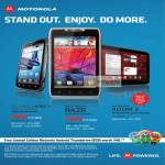 Atrix 2, Motorola Razr, Motorola Xoom 2 Smartphones, Singtel, M1